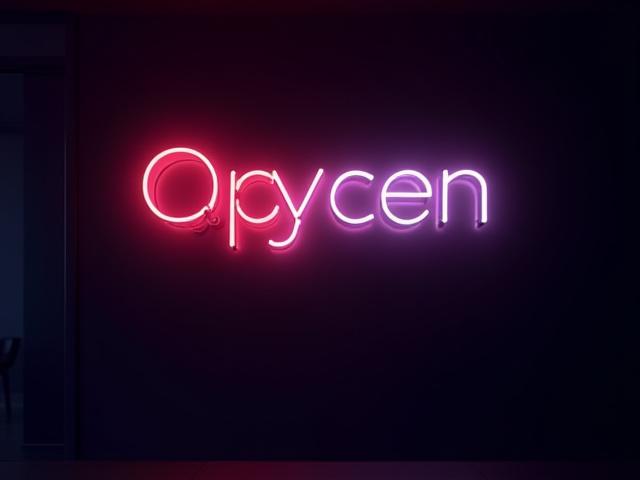 Intricate company logo meticulously recreated in hand bent neon, showcasing brand identity brightly